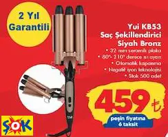 YUİ KB53 SAÇ ŞEKİLLENDİRİCİ SİYAH BRONZ